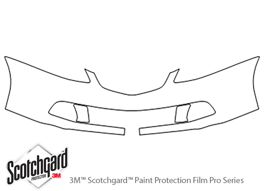 el 3M Clear Bra Bumper Precut PPF Diagram