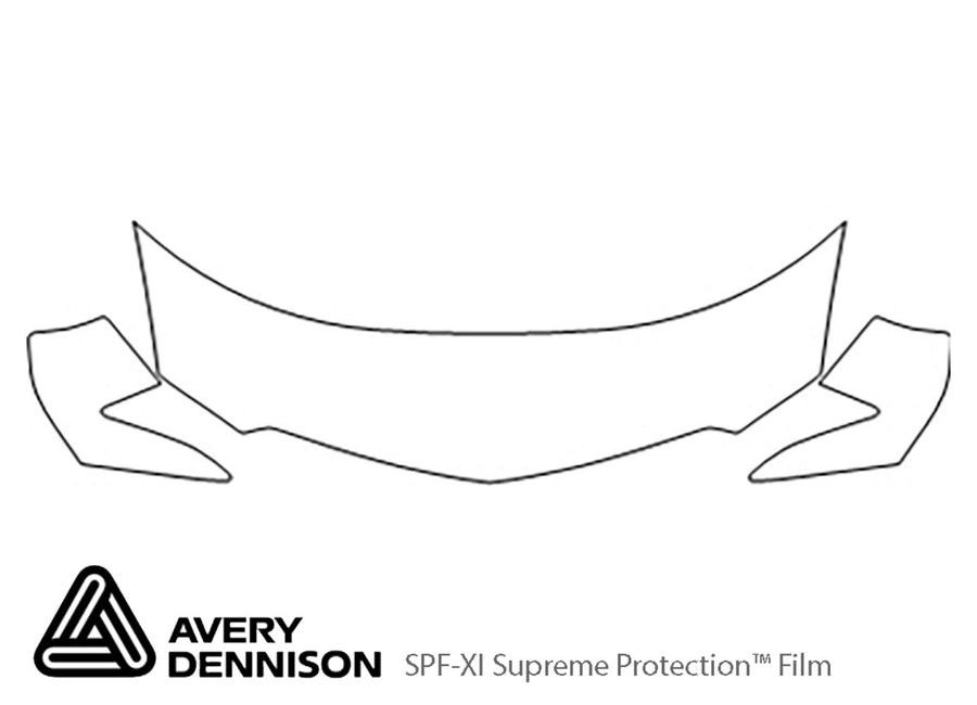 ilx Avery Dennison Clear Bra Hood Precut PPF Diagram