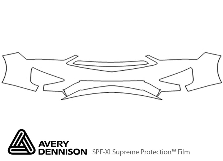 ilx Avery Dennison Clear Bra Bumper Precut PPF Diagram