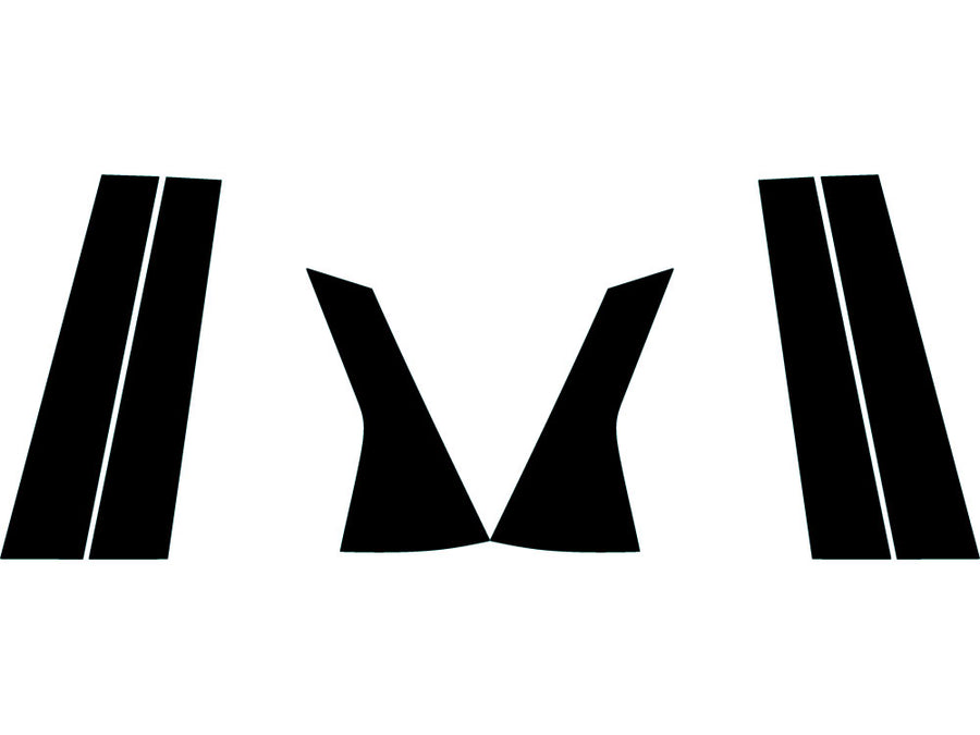 acura integra 2023-2024 Carbon Fiber Pillar Trim Diagram