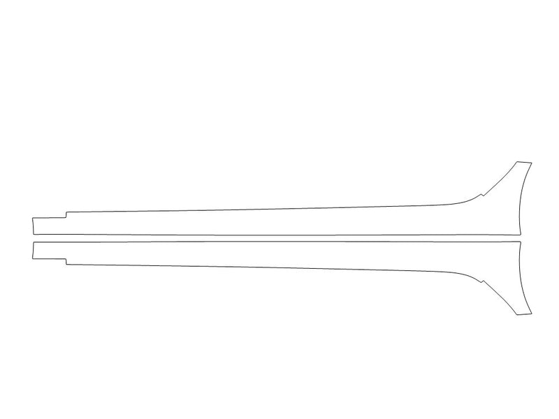 integra 3M Clear Bra Door Cup Precut PPF Diagram