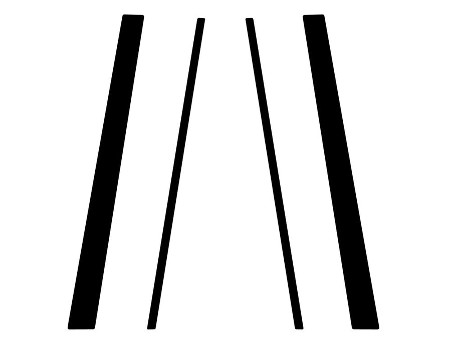 acura legend 1991-1995 (coupe) Carbon Fiber Pillar Trim Diagram