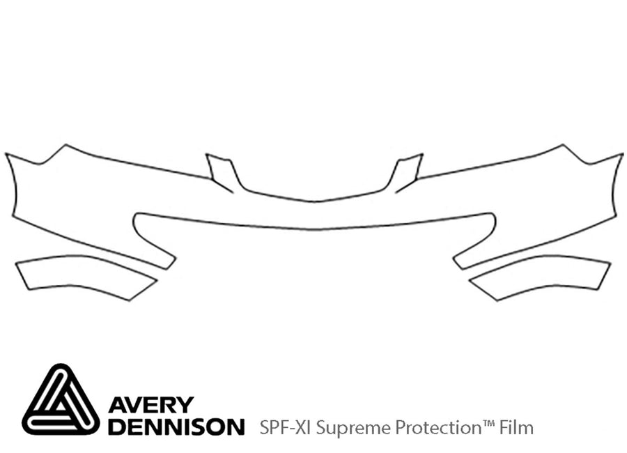 mdx Avery Dennison Clear Bra Bumper Precut PPF Diagram