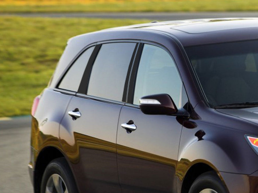 acura mdx 2001-2006 Gloss Black Pillar Cover Diagram
