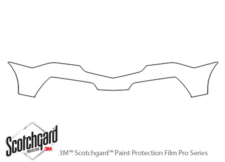 mdx 3M Clear Bra Bumper Precut PPF Diagram