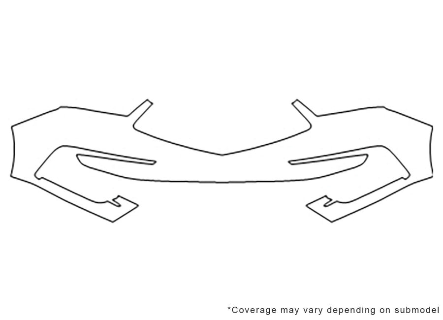 mdx 3M Clear Bra Bumper Precut PPF Diagram