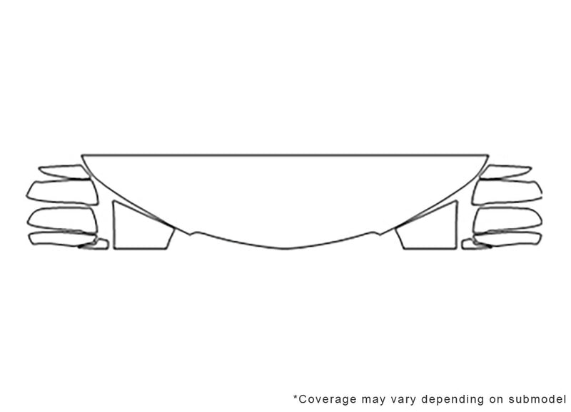 mdx Avery Dennison Clear Bra Hood Precut PPF Diagram