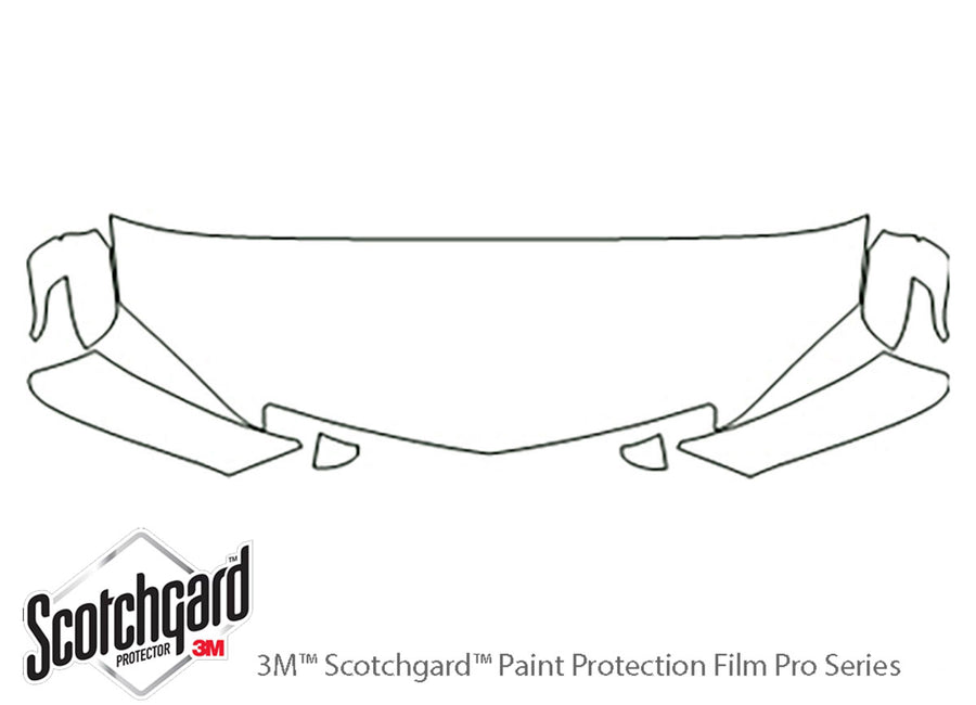 rdx 3M Clear Bra Hood Precut PPF Diagram