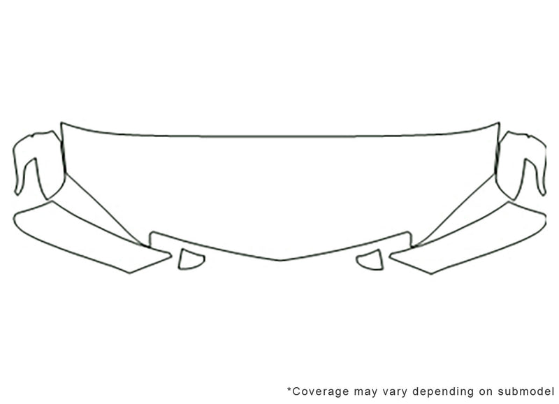 rdx Avery Dennison Clear Bra Hood Precut PPF Diagram
