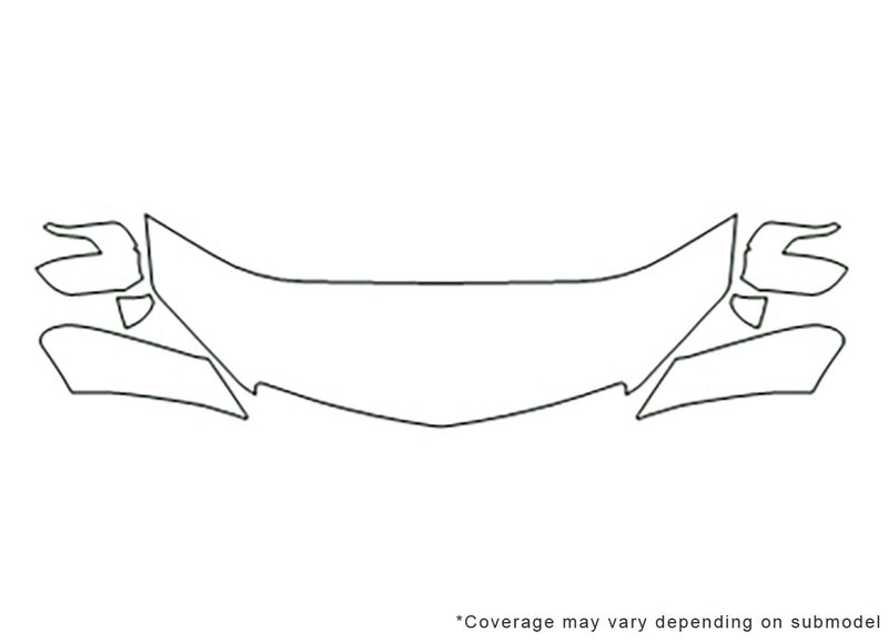 rdx 3M Clear Bra Hood Precut PPF Diagram
