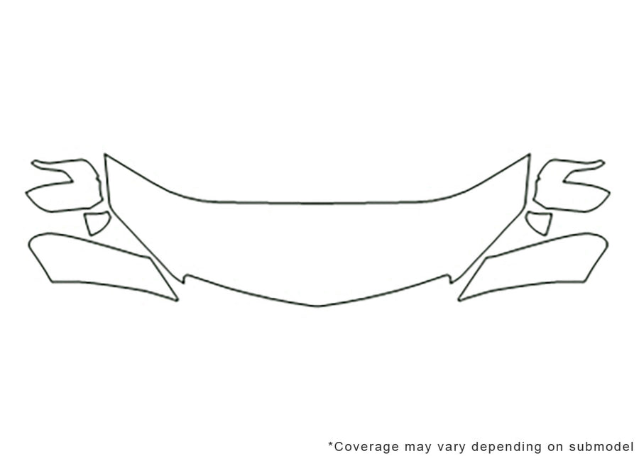 rdx 3M Clear Bra Hood Precut PPF Diagram