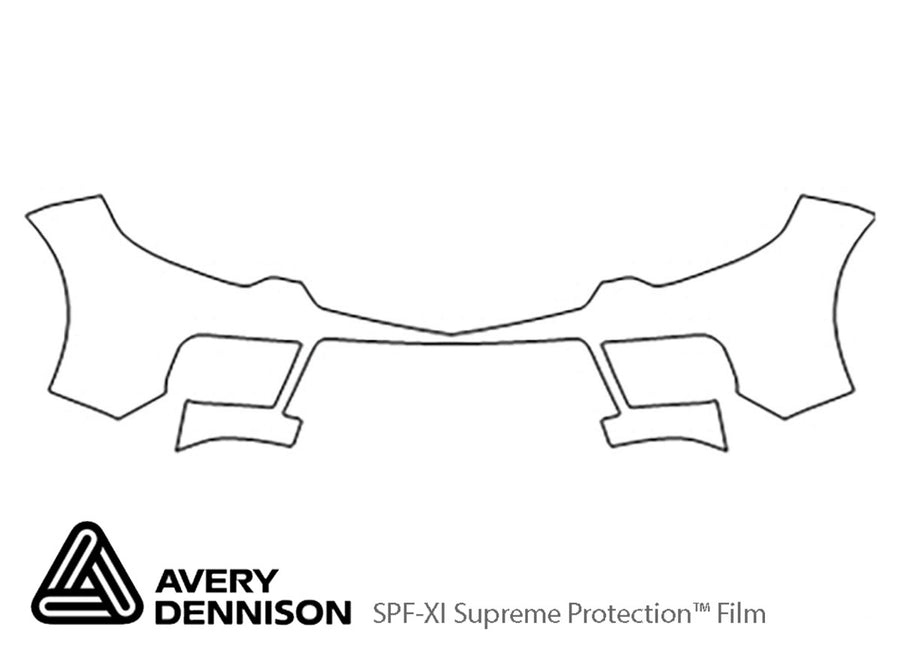 rdx Avery Dennison Clear Bra Bumper Precut PPF Diagram
