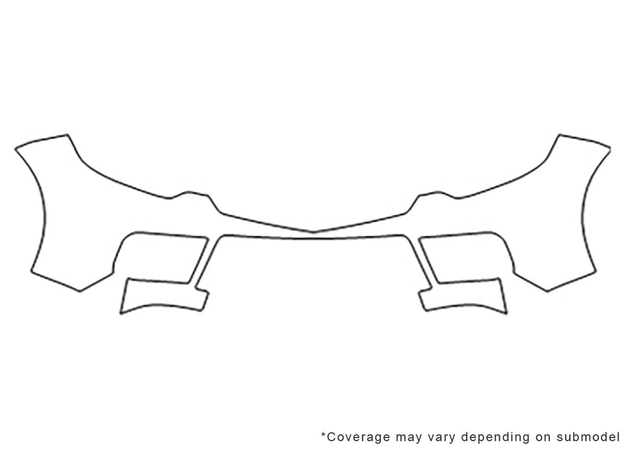 rdx Avery Dennison Clear Bra Bumper Precut PPF Diagram