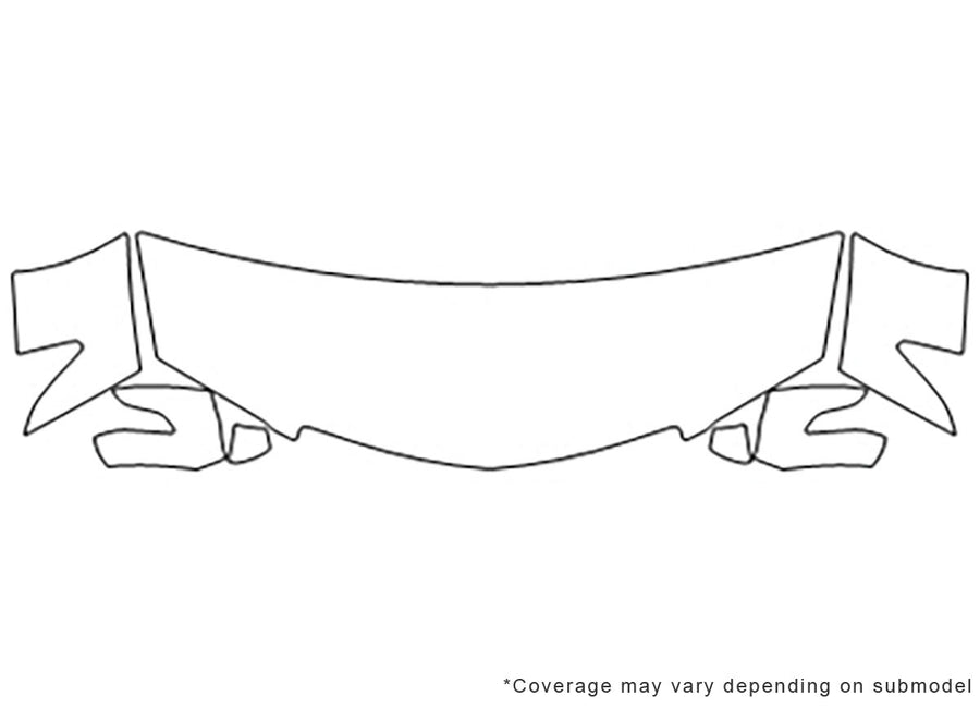 rdx Avery Dennison Clear Bra Hood Precut PPF Diagram