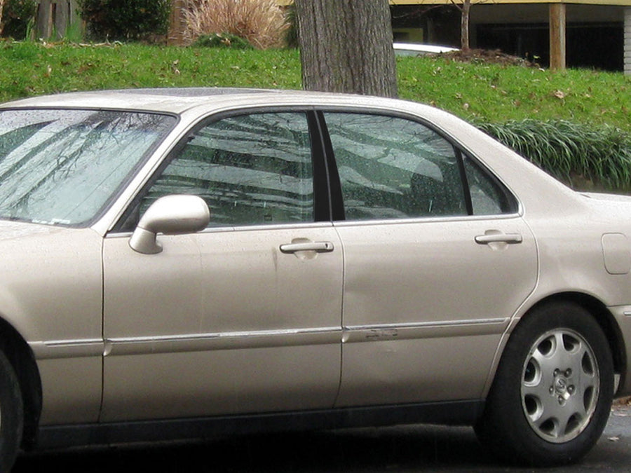 acura rl 1996-2004 Gloss Black Pillar Cover Diagram