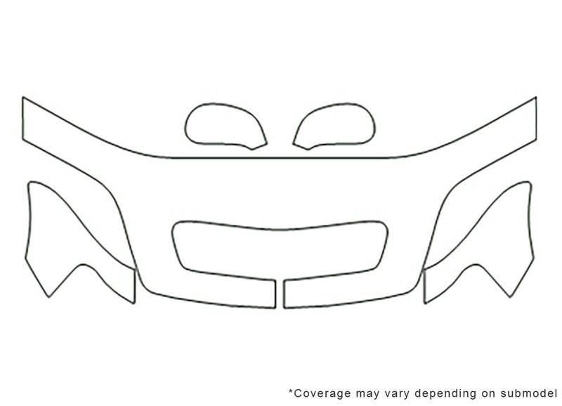 rl 3M Clear Bra Hood Precut PPF Diagram