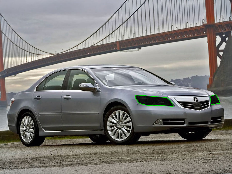 acura rl 2009-2012 Headlight Tint Location