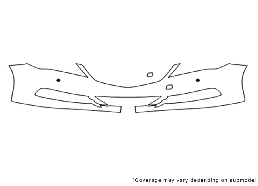 rlx Avery Dennison Clear Bra Bumper Precut PPF Diagram