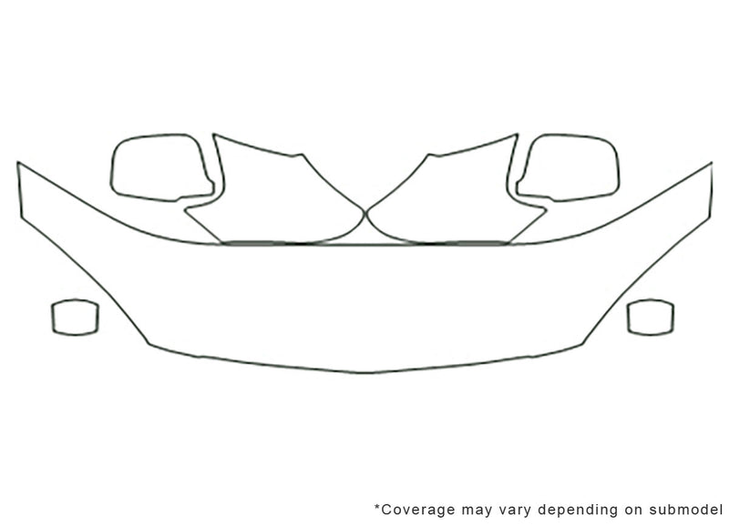 rsx Avery Dennison Clear Bra Hood Precut PPF Diagram