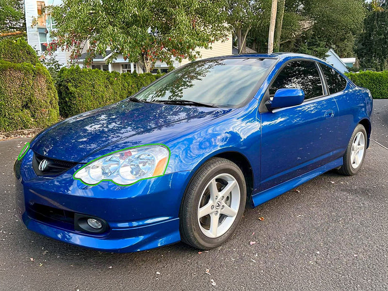 acura rsx 2002-2004 Headlight Protection Installation Location