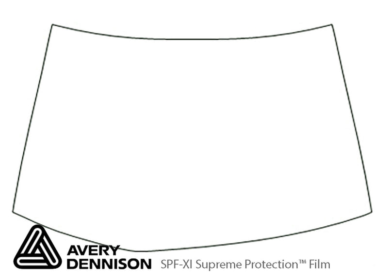 rsx Avery Dennison Clear Bra Hood Precut PPF Diagram