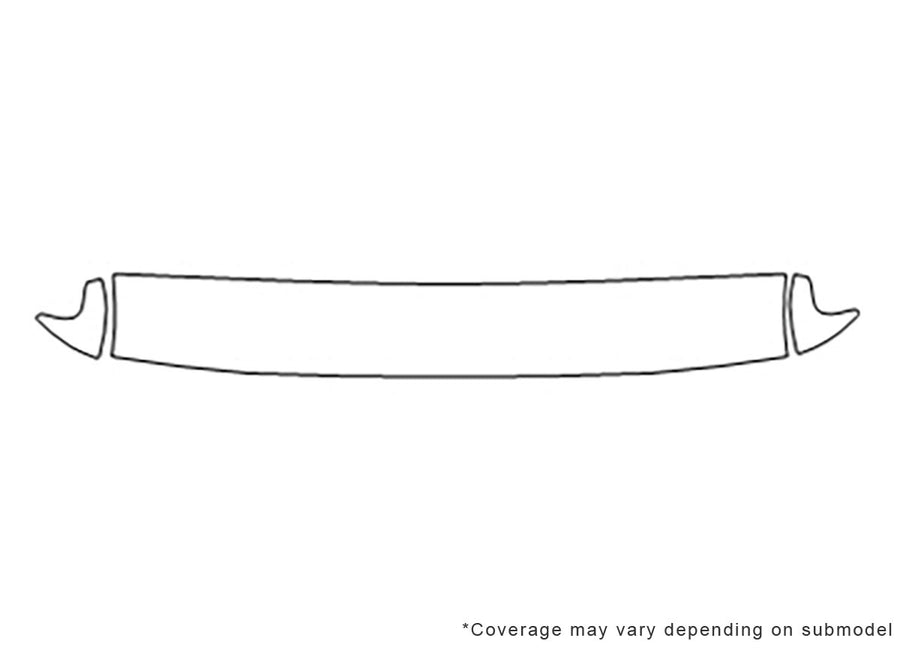 slx 3M Clear Bra Hood Precut PPF Diagram