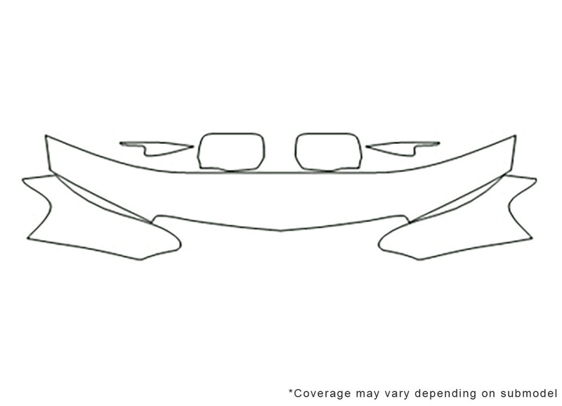 tl 3M Clear Bra Hood Precut PPF Diagram