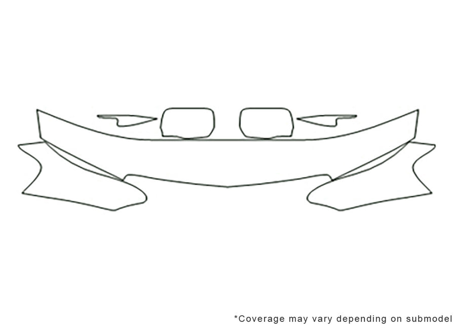 tl 3M Clear Bra Hood Precut PPF Diagram