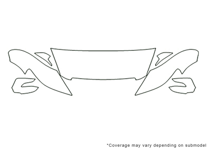 tl Avery Dennison Clear Bra Hood Precut PPF Diagram