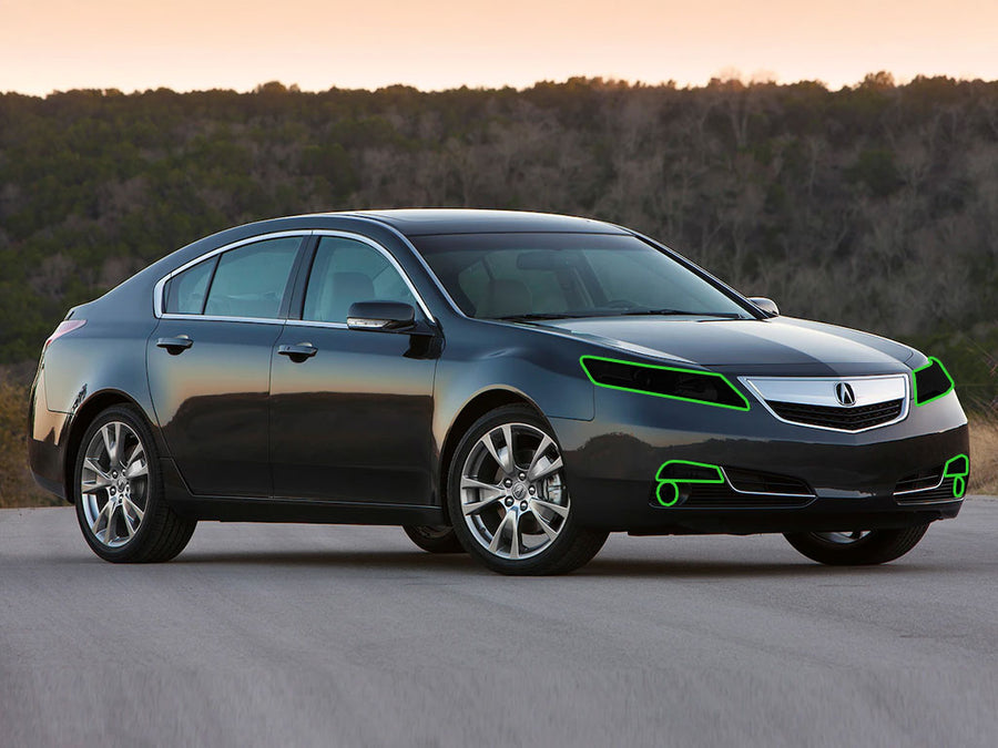 acura tl 2009-2014 Headlight Tint Location