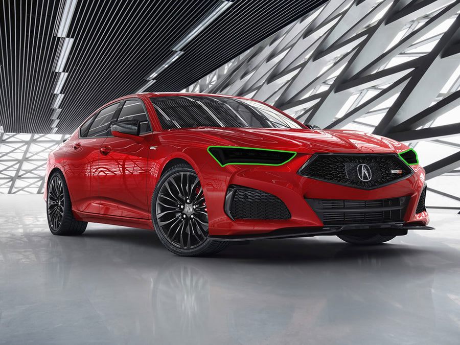 acura tlx 2021-2025 Headlight Tint Location