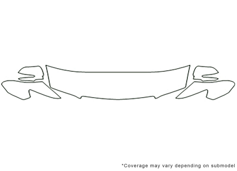 tsx 3M Clear Bra Hood Precut PPF Diagram