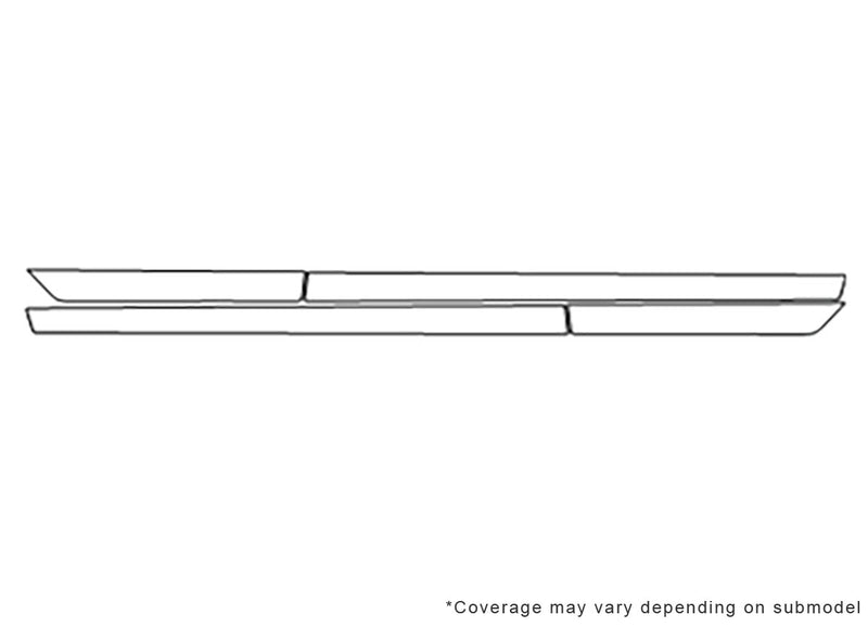 tsx 3M Clear Bra Door Cup Precut PPF Diagram