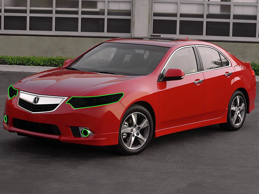 acura tsx 2004-2008 Headlight Tint Location
