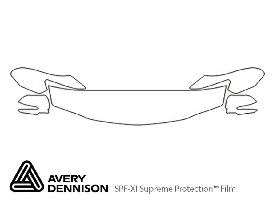 tsx Avery Dennison Clear Bra Hood Precut PPF Diagram