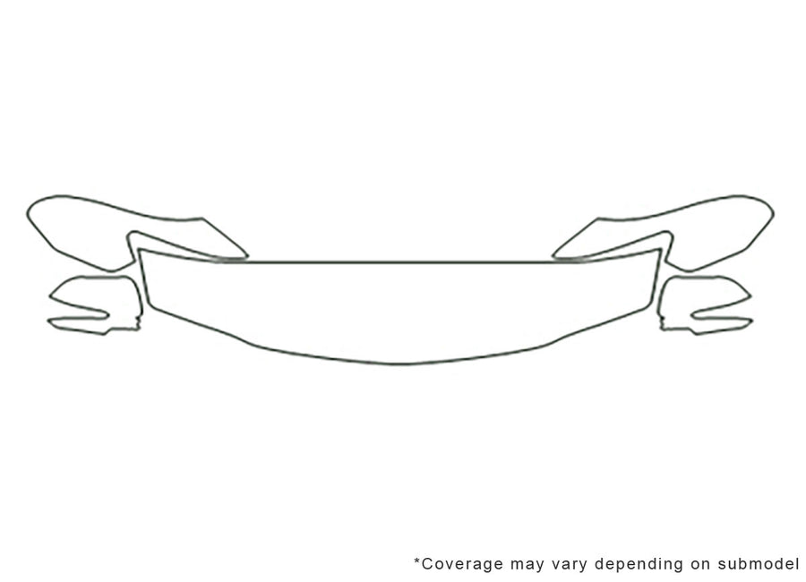 tsx 3M Clear Bra Hood Precut PPF Diagram