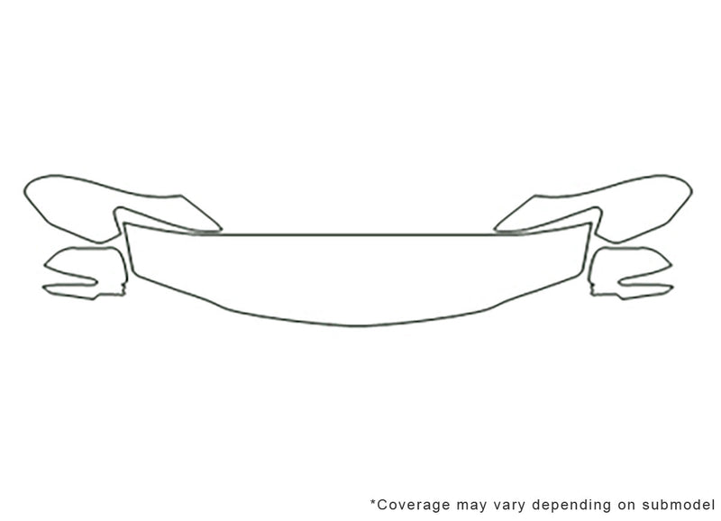tsx Avery Dennison Clear Bra Hood Precut PPF Diagram