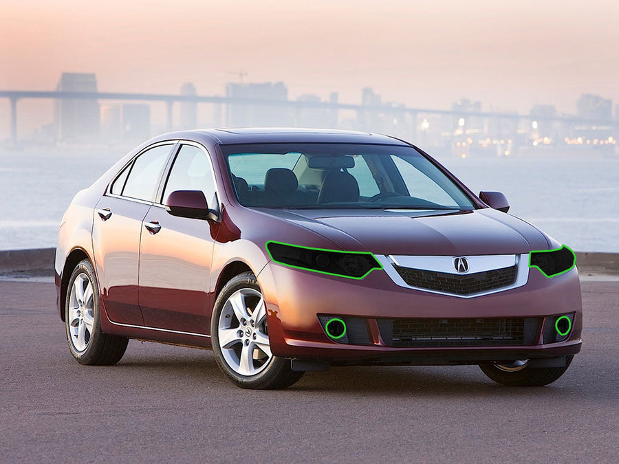 acura tsx 2009-2014 Headlight Tint Location