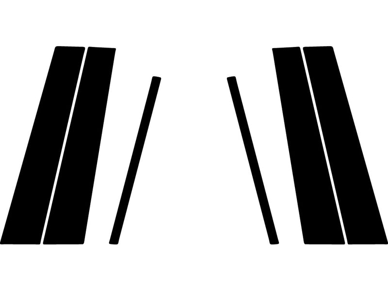 acura tsx 2011-2014 (wagon) Camo Pillar Trim Diagram