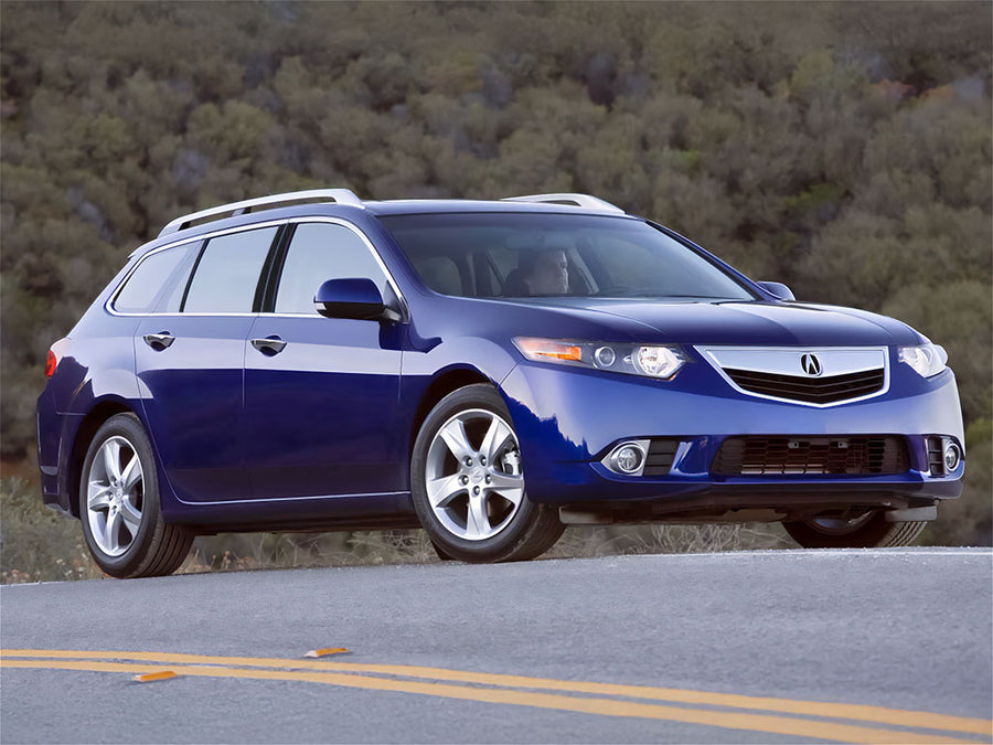 acura tsx 2011-2014 (wagon) Brushed Aluminum Black Pillar Trim