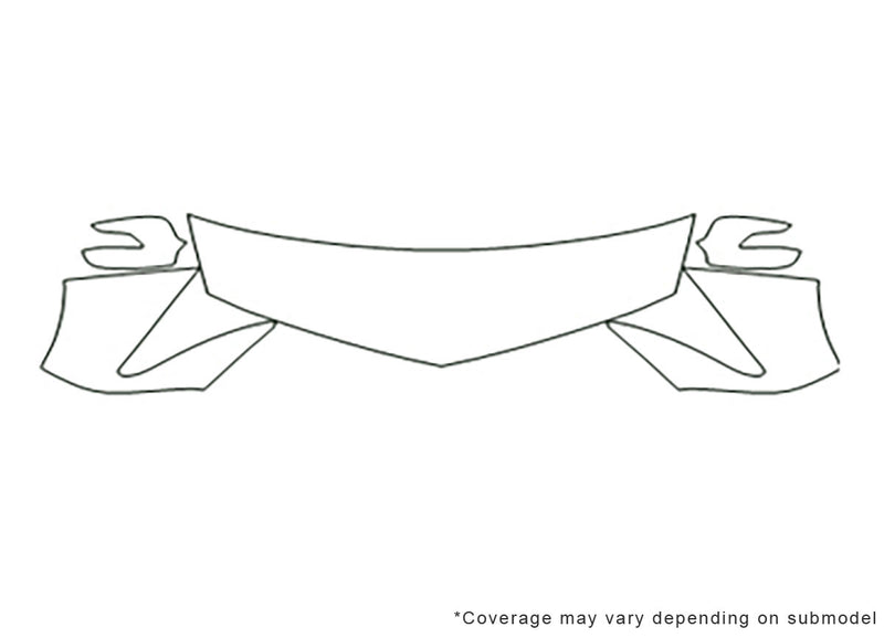 zdx Avery Dennison Clear Bra Hood Precut PPF Diagram