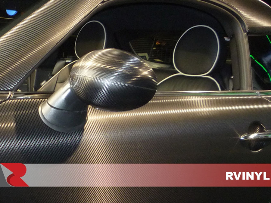 Avery SW 900 Black Carbon Fiber Wing Mirror Trim Kit