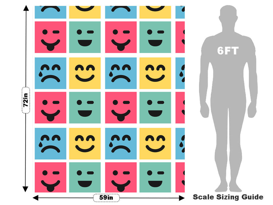 Advanced Emoticon Emoji Vehicle Wrap Scale~Rwraps Series 914 Advanced Emoticon Emoji Measurements~1