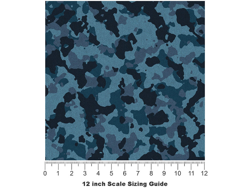 Aegean ERDL Camouflage Vinyl Film Pattern Size 12 inch Scale~Rwraps Aegean ERDL Camouflage Sizing Chart~3
