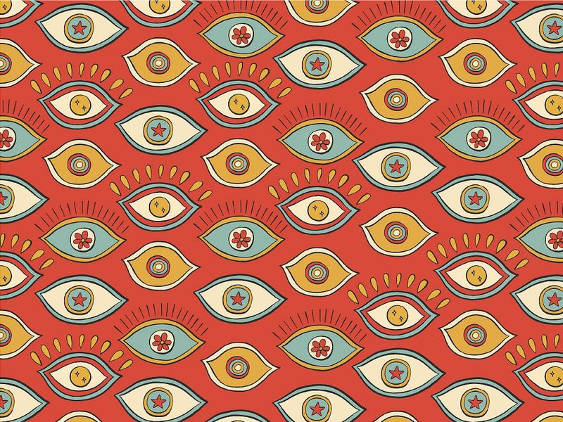 Afraid Petrified Retro Vinyl Wrap Pattern~Rwraps Series 914 Digitally Printed Vinyl Wrap~0
