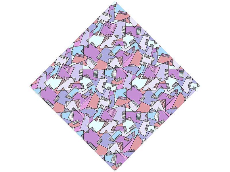 African Violets Mosaic Vinyl Wrap Pattern