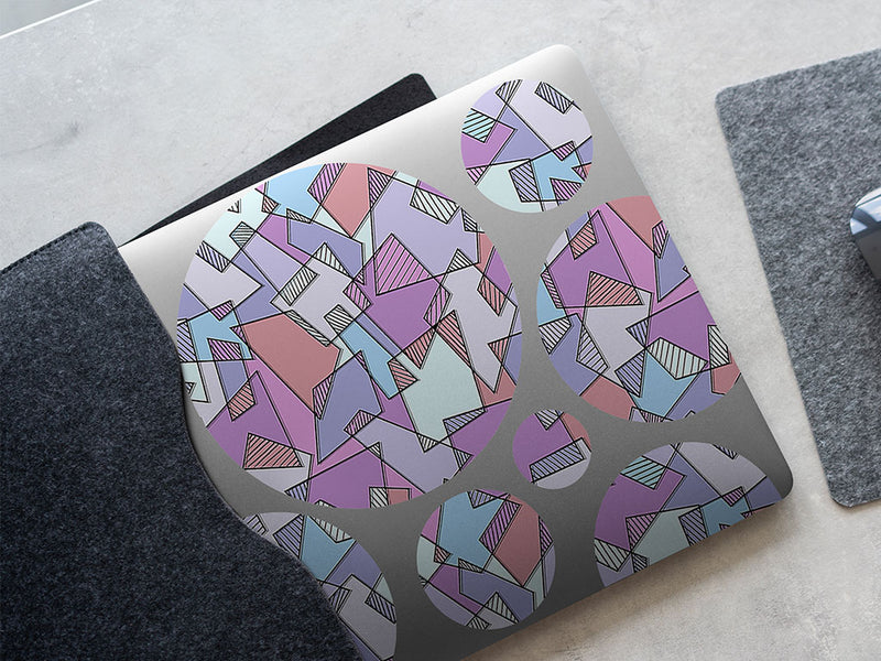 african violets mosaic DIY Laptop Stickers