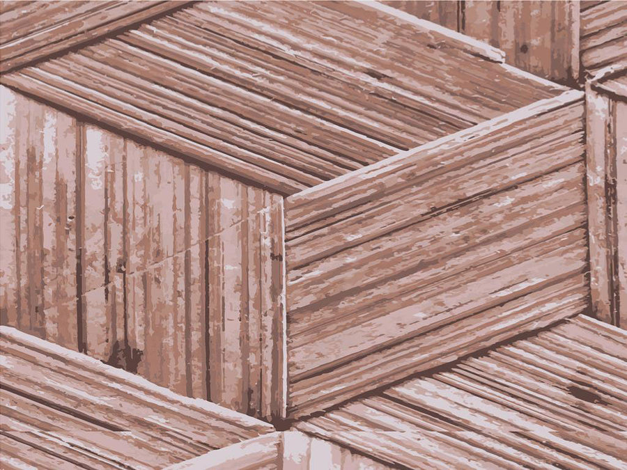 Aged Crates Wooden Parquet Vinyl Wrap Pattern~Rwraps Series 914 Digitally Printed Vinyl Wrap~0