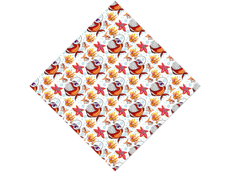 Agreeable Angler Marine Life Vinyl Wrap Pattern