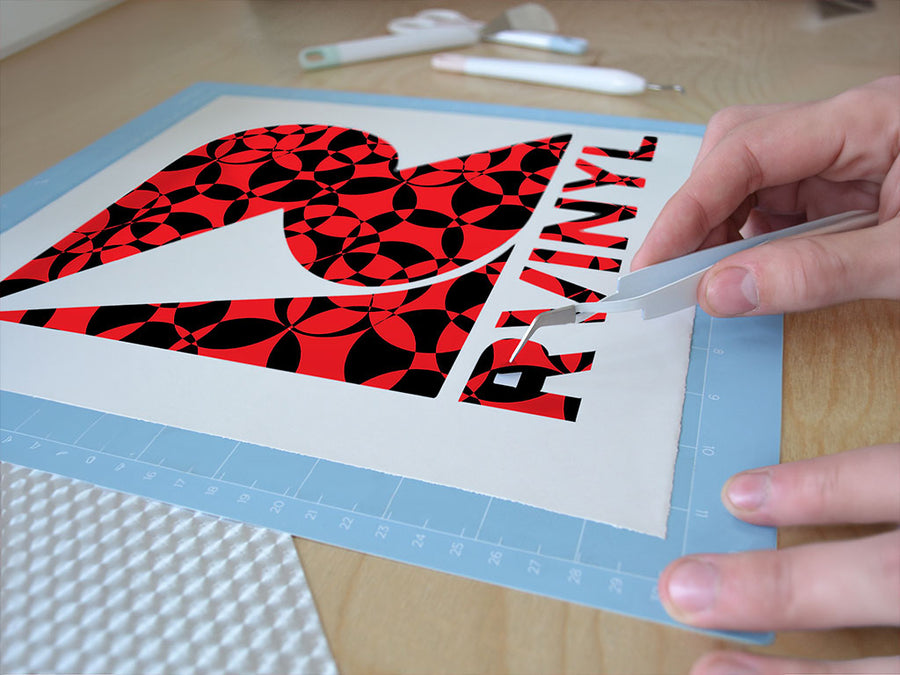 alert level abstract geometric Easy Weed Craft Vinyl
